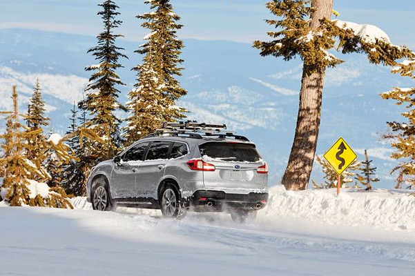 Subaru on Snow